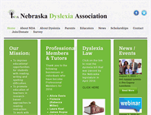 Tablet Screenshot of nebraskadyslexia.org